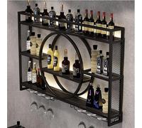 CATANK Casier à vin Mural, Porte-Bouteilles de vin, Support Mural Suspendu, Support de Verre à vin Multifonctionnel, présentoir de Rangement pour la Maison, Le Bar, la Salle à Manger, la