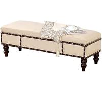 CATANK Changer de Banc à Chaussures, Tabouret de canapé, Tabouret de Bout de lit, Magasin de Chaussures, Banc à Chaussures d'essai, Tabouret Long, Tabouret de Rangement pour entrée, Salon