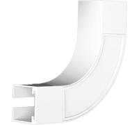 CATANK Ensemble de Rails pour Rideaux de Plafond et séparateurs de pièce - Rail de Rideau Mural épais, pour espaces de 1 à 5 m de Large (Couleur : Blanc, Taille : coude à 90°)