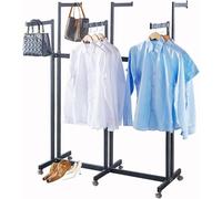 CATANK Portant à vêtements en métal sur Pied - Portant à vêtements - Support pour vêtements Suspendus - Présentoir de Vente au détail - Portant à vêtements en métal sur Pied, étagères à v