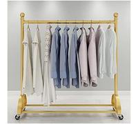 CATANK Portant à vêtements, présentoir de magasin de vêtements, robuste, sur pied, pour le commerce de détail, les restaurants et le rangement à domicile (couleur : or, taille : 150 x 155