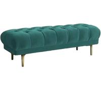 CATANK Tabouret de lit, Tabouret Ottoman, Banc à Chaussures, Banc de Test pour Magasin de Chaussures, Tabouret Long pour canapé, entrée de Chambre, Magasin de vêtements (Couleur : Vert fo