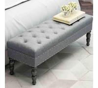 CATANK Tabourets Ottomans, Banc de Rangement pour Chaussures, canapé, Chambre à Coucher, Banc de Rangement pour Chaussures, Repose-Pieds, Magasin de vêtements (Kaki, 120 x 45 x 40 cm)