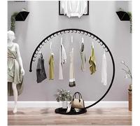CATANK Tringle à vêtements Portant à vêtements Robuste Rond avec Crochets, Porte-vêtements en métal de qualité Commerciale avec Base Stable pour Suspendre des vêtements, Support de Style
