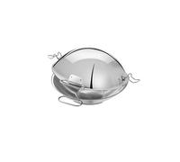 Artame ART32802 - Cataplana, Sauteuse, Wok - Tous Feux Dont Induction, INOX 18/10, Ø 24cm, Argent