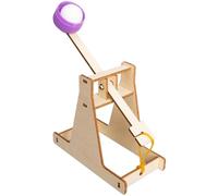Catapult Kit - 6.3inch Wooden Catapult Science | Wood Stem Experiment Set - Interactive DIY Educational Launcher Kit for Homeschool Classroom Projects and Kids Learning Fun