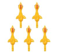 Catapulte Aléatoire, Lancement De La Turquie, Fronde Amusante Et Délicate, Poussin D'entraînement, Poulet, Doigt Volant Élastique, Oiseaux, Jouets Collants, 5 Pièces/Ensemble
