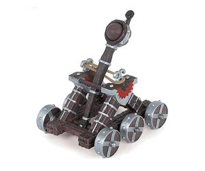 Catapulte Médiévale Rouge Jouet Enfant Collection Fantastique Dès 3 Ans | Jeu créatif bataille de chevaliers | accessoire de siège à actionner soi-même par le jeune stratège en herbe | idée cadeau
