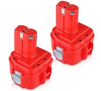 Catastro 2 pièces 12V 3.6Ah Batterie de Remplacement pour Makita Batterie 12V NI-MH Compatible pour Makita Batterie PA12 1233 1234 1235 1235B 1235F 192696-2 192698-8 192698-A 193138-9 193157-5