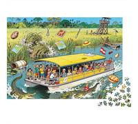 Catastrophe du croisière des Crocodiles dans Les Zones humides de Kakadu Puzzle en Bois Imperméable Puzzles De 1000 Pièces pour Adultes Cadeaux Coloré Jeux Éducatifs
