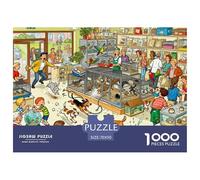 Catastrophe du Jour d'adoption au Magasin de Animaux Puzzle en Bois Imperméable DIY Puzzles De 1000 Pièces pour Adultes Défi Et Casse-tête Jeux De Stimulants