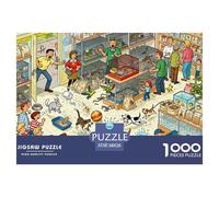 Catastrophe du Jour d'adoption au Magasin de Animaux Puzzle en Bois Imperméable Puzzles De 1000 Pièces pour Adultes Coloré Jeux Éducatifs