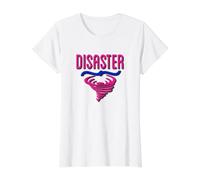 Catastrophe Naturelle T-Shirt Graphique avec Valeur, Femme, Blanc, M