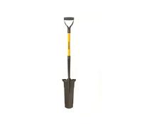 CATAVANA - Bêche de Jardin avec Dents en Acier - Outil de Creusage et Ameublissement du Sol - Manche Long avec Poignée en D Ergonomique - Idéale pour Jardinage, Potager et Aménagement - Noir/Orange