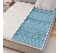 CATAVANA - Surmatelas 140x190 cm - Mousse à Mémoire de Forme avec Gel + Housse Bambou - Confort Ergonomique avec 13 Zones de Soutien - Parfait pour Matelas 2 Places, Clic-Clac et Canapé Convertible