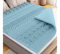 CATAVANA - Surmatelas 90x190 cm - Mousse à Mémoire de Forme 5 cm avec Gel - Confort Ergonomique avec 13 Zones de Soutien - Parfait pour Matelas 1 Place, Clic-Clac et Canapé Convertible