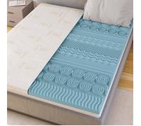CATAVANA - Surmatelas 90x190 cm - Mousse à Mémoire de Forme Avec Gel 5 cm + Housse Bambou - Confort Ergonomique