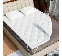 CATAVANA - Surmatelas Confort 90x200 cm - Microfibre Respirante, Hypoallergénique et Anti-acariens - Garnissage 800g - Base Antidérapante avec Bandes Élastiques - Idéal pour 1 Personne