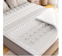 CATAVANA - Surmatelas Mémoire de Forme 4,5 cm - 140x200 cm - Ergonomique, 13 Zones de Soutien, Idéal Matelas 2 Places