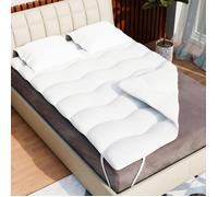 CATAVANA - Surmatelas Nuage - 90x190 cm - Hypoallergénique, Respirant, Anti-Acariens, Idéal Matelas 1 Place, Clic-Clac, Convertible