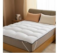 CATAVANA - Surmatelas Nuage - 90x200 cm - Hypoallergénique, Respirant, Anti-Acariens, Idéal Matelas 1 Place, Clic-Clac, Convertible