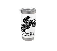 Catch Air Live Fearless Motocross Gobelet isotherme en acier inoxydable double paroi