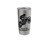 Catch Air Live Fearless Motocross Gobelet isotherme en acier inoxydable double paroi