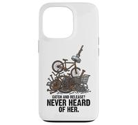 Catch and Release Never Heard of Her Magnet Fishing Humour Coque pour iPhone 13 Pro