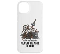 Catch and Release Never Heard of Her Magnet Fishing Humour Coque pour iPhone 14 Plus