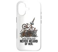 Catch and Release Never Heard of Her Magnet Fishing Humour Coque pour iPhone 17