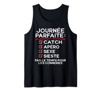 Catch, Apéro, Sexe, Sieste, fête humour Catcheur Débardeur
