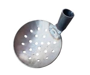 Catch Basin Spoon - Heavy Duty Iron Water Ladle | Rounded Catch Basin For Efficient Water & Manure Sifting, Drainage Leakage