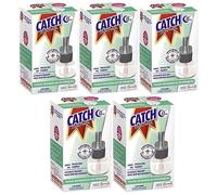 CATCH Control Pack de 5 Recharges électriques 45 nuits liquide répulsif
