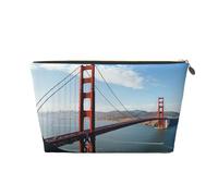 Catch Dream Net Trousse de toilette portable en cuir étanche, Pont Golden Gate de San Francisco, Taille unique