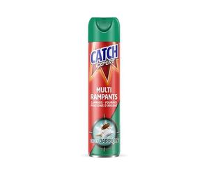 CATCH EXPERT Aerosol Multi Rampants, Effet Barriere, Anti Cafards, Blattes, Fourmis, Poissons d Argent, Action Rapide, Protection Maison, Insecticide, Longue Duree, 300ml