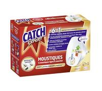 Catch Expert Moustiques - Diffuseur Electrique + Recharge (45 nuits) - Anti-Moustiques & Moustiques Tigres Répulsif
