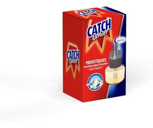 Catch Expert Moustiques Recharge Liquide pour Diffuseur Electrique, Anti-Moustiques & Moustiques Tigres, Sans Parfum, 45 nuits (Lot de 5)