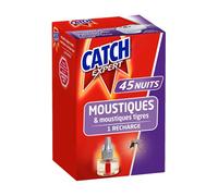 Catch Expert Moustiques Recharge pour diffuseur électrique Catch, Anti-Moustiques et Moustiques Tigres Répulsif, 45 nuits