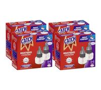 CATCH EXPERT Pack de 4 x 2 Recharges électriques 45 nuits