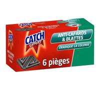 CATCH EXPERT Pieges Anti Cafards et Blattes, Appat Alimentaire, Efficace, Elimine La Colonie, Protection Maison Longue Duree, Piege Insectes Rampants, Facile a Utiliser, pièges x6