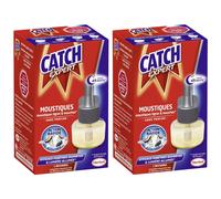 CATCH Lot de 2 Recharges électrique 45 nuits sans parfum - 1 recharge