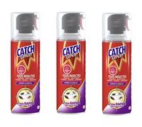 [2053053-3] CATCH Lot de 3 Aérosols 400 ml Tous Insectes Volants et Rampants