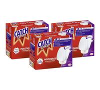 CATCH Lot de 3 Diffuseurs électrique Moustiques Répulsif 45 nuits