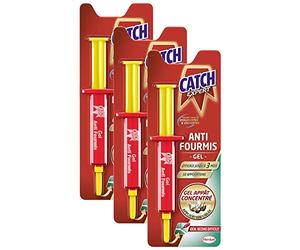 CATCH Lot de 3 Seringues 10 g Gel Anti-Fourmis