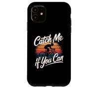 Catch Me If You Can Funny Cycling Citations Funny Cycling Memes Coque pour iPhone 11