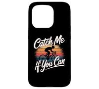 Catch Me If You Can Funny Cycling Citations Funny Cycling Memes Coque pour iPhone 15 Pro