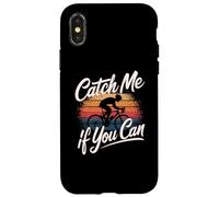 Catch Me If You Can Funny Cycling Citations Funny Cycling Memes Coque pour iPhone X/XS