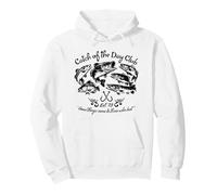 Catch of The Day Club Style Vintage Motif Poisson Vieilli Sweat à Capuche