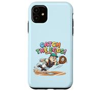 Catch The Eggs Funny Easter Bunny Plongée Catch Baseball Coque pour iPhone 11