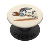 Catch The Eggs Funny Easter Bunny Plongée Catch Baseball PopSockets PopGrip Adhésif